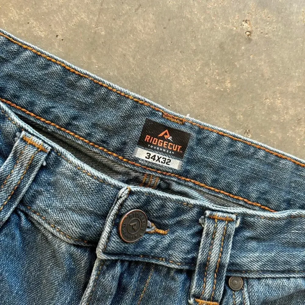 vintage faded washed carpenter jeans
